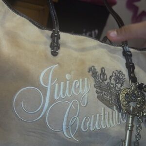 Juicy Couture Beige and Brown Shoulder Bag